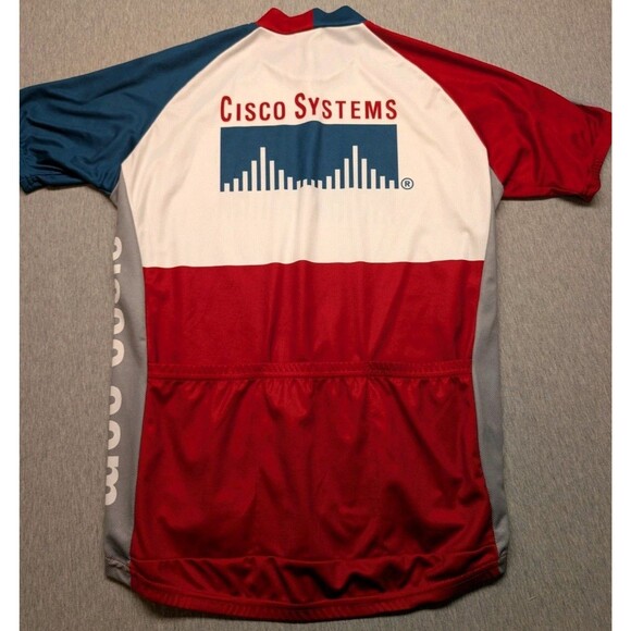 Voler Full Zip Cisco Sytems Made in USA Large Y2K Vintage Tech - Picture 9 of 10